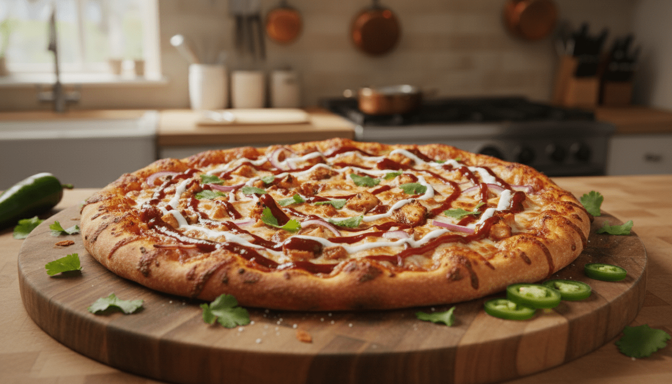 easy bbq chicken pizza