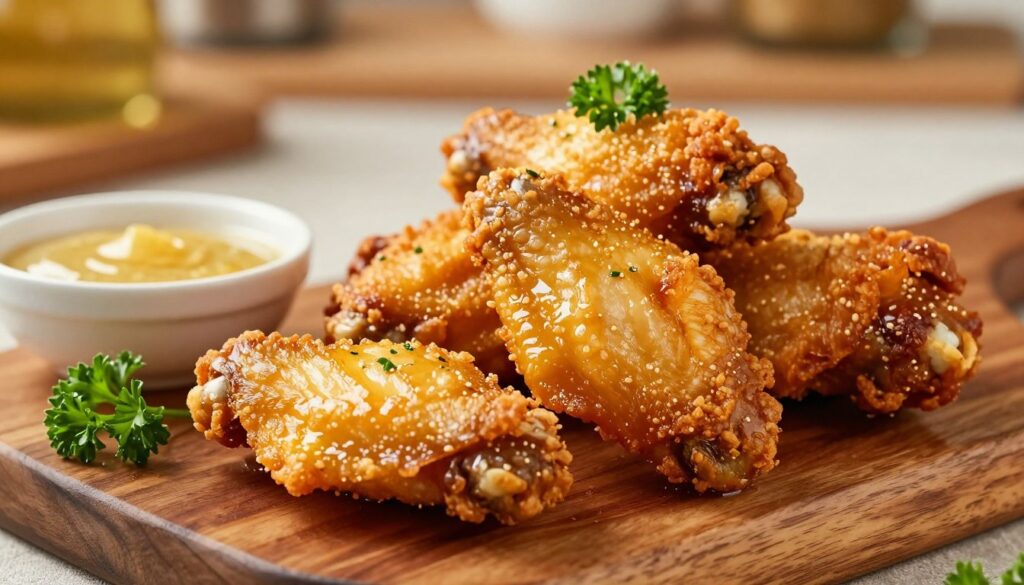 how long to fry wings