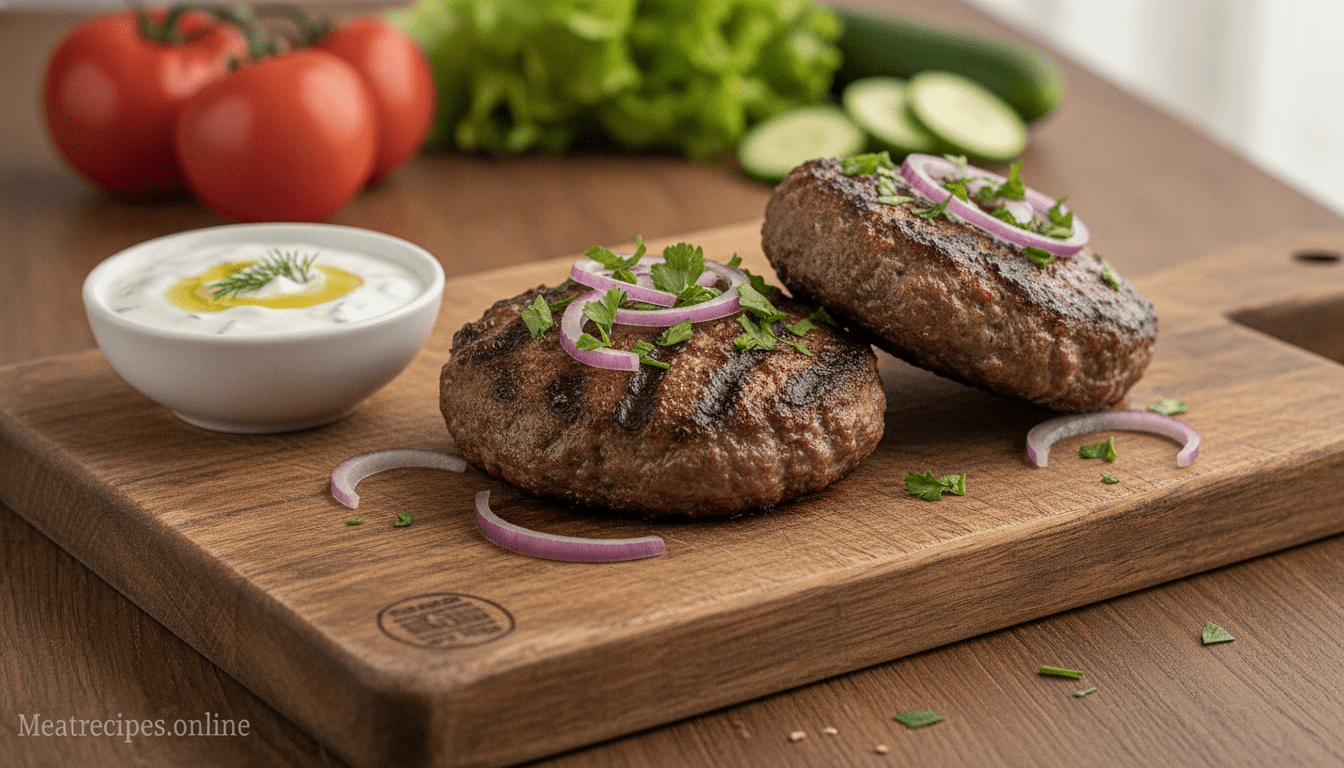 ground lamb burgers