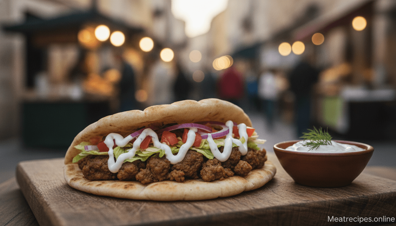 ground lamb gyros